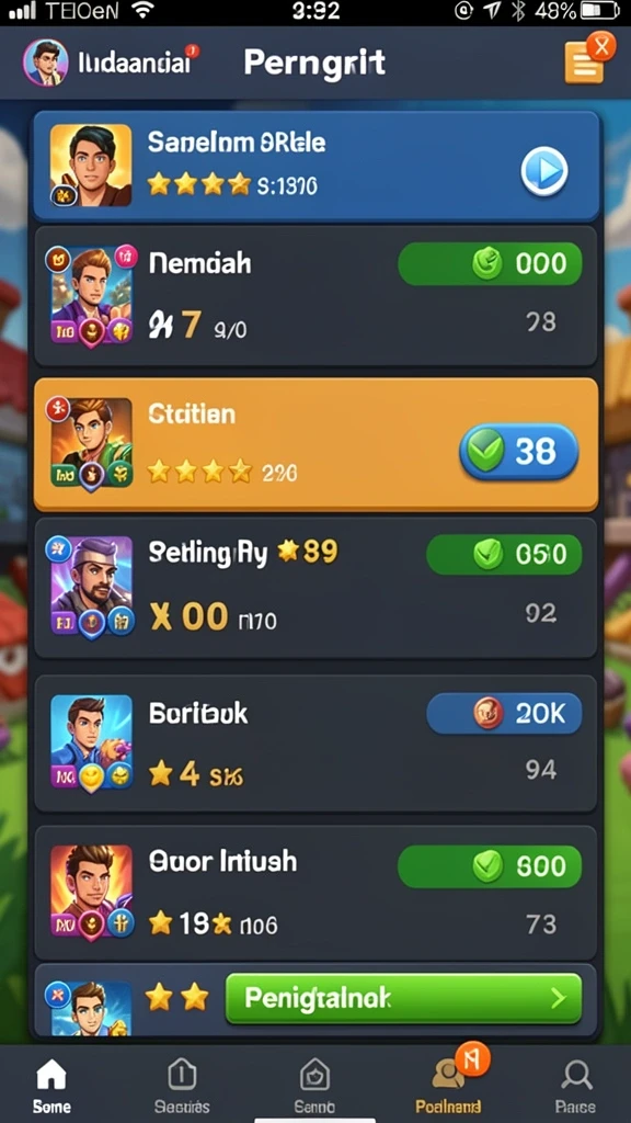 jilievo - Leaderboard JILIEVO yang menunjukkan peringkat pemain.